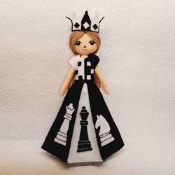 queen doll pattern felt doll easy pattern doll chess queen pattern pdf pattern fairy felt doll pattern and tutorial
