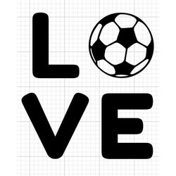 love soccer svg digital download ball sport football decal sticker decal cricut silhouette cutfile print and cut kids sp