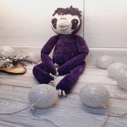 Sloth - amigurumi crochet pattern Amigurumi Pattern Crochet Baby Sloth and Stumpy Doll Animal Toy Stuffed Animal Toy