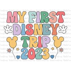 My First Trip 2023 Svg, Family Vacation Svg, Vacay Mode Svg, Magical Kingdom Svg, Svg, Png Files For Cricut Sublimation