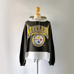 90s Pittsburgh Steelers NFL Football Hoodie (size L)