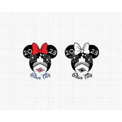 2023 Girls Trip, Cruise, Minnie Mouse, Family Vacation, Ship, Svg and Png Formats, Cut, Cricut, Silhouette, Instant Down