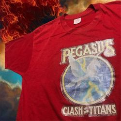 Vtg 80s Clash Of The Titans Pegasus T-Shirt MADE IN USA not adidas nike converse jack pro keds penny levis supreme stuss