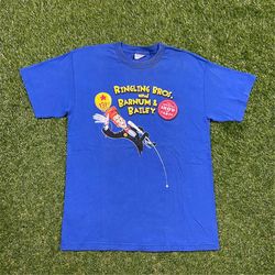 Vintage Ringling Bros T Shirt Tee Made USA Size Large L The Greatest Show on Earth Rare Classic Ringling Brothers Circus