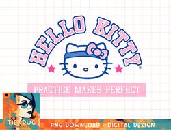Hello Kitty Practice Makes Perfect Sports Athlete Tee Shirt copy png