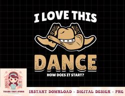 Womens How Does This Dance Start Line Dancer Country Cowboy V-Neck png