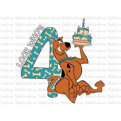 Birthday Look Who's 4 Years Old Svg, Happy Birthday Svg, Svg, Png Files For Cricut Sublimation