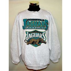 Vintage Jacksonville Jaguars Logo Mascot Sweatshirt, American Football Conference Shirt, Unisex T-shirt Crewneck Hoodie
