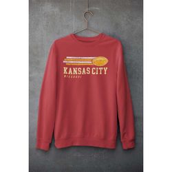 Chiefs Sweatshirt  - KC Chiefs Sweatshirt - Vintage Chiefs Sweatshirt - Kansas City Sweatshirt - Retro Chiefs Sweatshirt