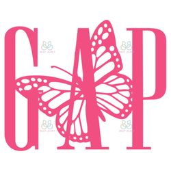 Gap Butterfly Logo Svg, Gap Logo Svg, Butterfly Logo Svg, Brand Logo Svg, Instant Download