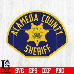 Badge Alameda County Sheriff svg eps dxf png file, digital downdload