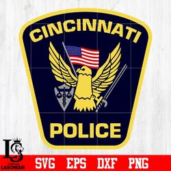 Badge Cincinnati Police svg eps dxf png file,digital download
