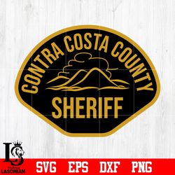 Badge Contra Costa County Sheriff svg eps dxf png file, digital download