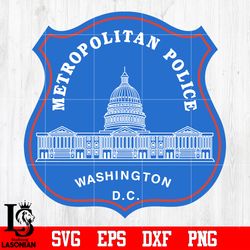 Badge Metropolitan Police Washington D.C svg eps dxf png file, digital download