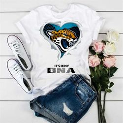Jacksonville jaguars it's in my DNA shirt perfect for the Jaguars fan in your life. Unisex adult fit