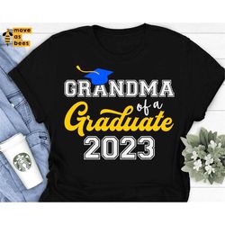 Grandma Of A Graduate Svg, Graduation 2023 Svg, Graduate Grandma Shirt Svg, Cricut, Silhouette Dxf, Png Jpg White Blue,