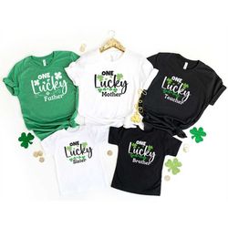 St Patricks Day Shirts, One Lucky Shirt, Family Matching St Patricks Tee, One Lucky Group Shirts, Matching St Patricks T