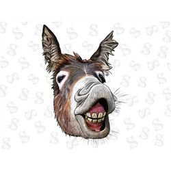 Donkey Face Png, Donkey Png Sublimation Design, Donkey Png, Hand Drawn Donkey Png, Donkey Head Png, Barnyard Animals Png