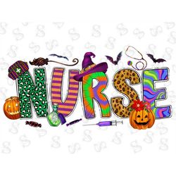 Halloween Nurse Png Sublimation Design, Halloween Png, Nurse Png, Halloween Vibes Png, Nurse Equipment Png, Ghost Png, D