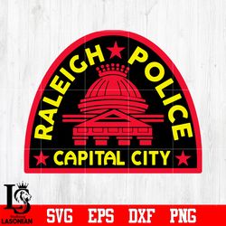 Badge Raleigh Police Capital City svg eps dxf png file, digital download