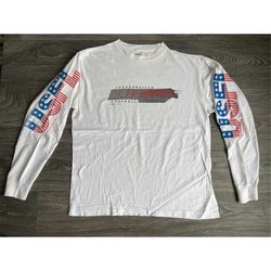 Jacksonville Bulls Shirt 1982 Vintage Football USFL Long Sleeve Tee Single Stitch Logo 7 USA Made L/XL