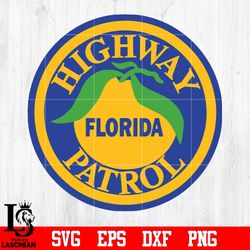 Badge Police highway patrol svg eps dxf png file, digital download
