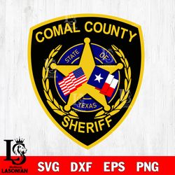 sheriff comal county svg dxf eps png file, digital download