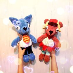 Crochet pattern amigurumi toys, plush soft toy PDF, crochet pattern cartoon characters, baby gift, crochet animal toy