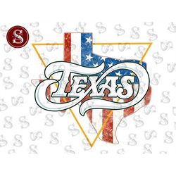 Texas State Map Png, American Design, Retro Design, State Png, USA Sublimation,American Flag Png,USA Png,Digital Downloa