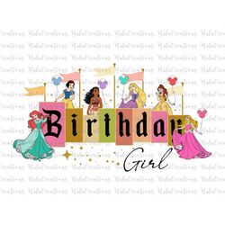 Birthday Girl Png, Happy Birthday Png, Family Vacation Png, Vacay Mode, Magical Kingdom, Png Files For Sublimation