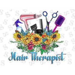 Hair Therapist Sunflower Bouquet Png Sublimation Design,Hairdresser Png,Hairdresser,Hairstylist Bouquet Png,Hair Hustler