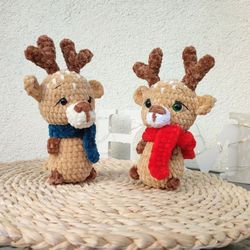 Fawn crochet pattern, Amigurumi deer, Amigurumi Pattern, Reindeer PDF Crochet Pattern, Dale the Deer Amigurumi, Reindeer