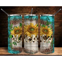 Western Mother's Day Mawmaw Tumbler Sublimation Design, 20oz. Skinny Tumbler Png' Mawmaw Png, Cowhide Sunflowers Mawmaw