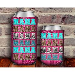 western mama can cooler png sublimation design, mama can holder, western mama 12oz. can cooler template, can cooler png,