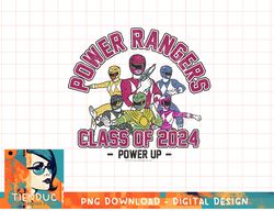 Power Rangers Graduation Class Of 2024 Group Power Up T-Shirt copy png