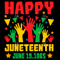 Happy Juneteenth Day Freedom Svg, Juneteenth Svg, Happy Juneteenth,  Independence Day Svg