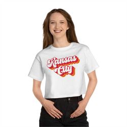 Kansas City Crop Top, Chiefs TShirt Crop, Kansas City Champion Tee, Super Bowl Kansas City Shirt, Kansas City TShirt