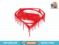Batman v Superman Splattered Logo T-Shirt copy png