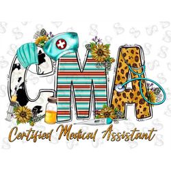 Western CMA Certified Medical Assistant Png Sublimation Designs,Nurse Png, Western CMA Png, Certified Medical Assistant