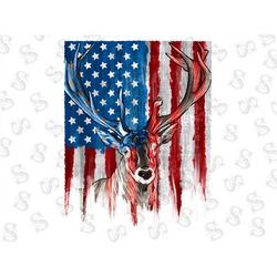 Deer American Flag Png, USA Deers png sublimation design download, 4th of July png, American Deers png,USA flag backgrou