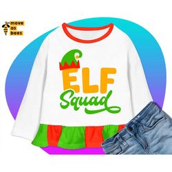 Elf Squad Svg, Elf Squad Shirt Svg, Christmas Svg, Cuttable Design for Family, Kids, Baby, Children, Boys, Girls, Friend