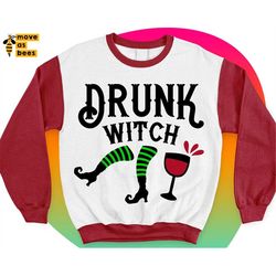 Drunk Witch Svg, Girl Halloween Shirt Svg, Witch Legs & Glass of Red Wine, Mom, Female Funny Halloween Design, Cricut, S