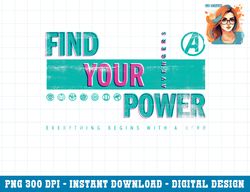 Marvel Avengers Find Your Power Super Hero png, sublimation.pngMarvel Avengers Find Your Power Super Hero png, sublimati