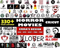 Horror Movie Bundle Svg, Horror Movie Characters Svg, Horror Movie Svg, Png Pdf Dxf Eps Digital File