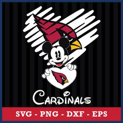 St. Louis Cardinals Mickey Svg,  St. Louis Cardinals Svg, NFL Svg, Png Dxf Eps Digital File