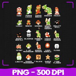Nintendo Super Mario Png, Super Mario Png, Mario Png, Sublimation, PNG Files, Sublimation PNG, PNG, Digital Download