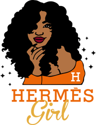 Hermes- girl Svg, Fashion Brand Svg,Famous Brand Svg, Silhouette Svg Files
