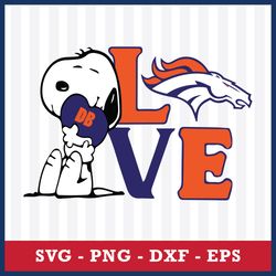 Denver Broncos Snoopy Svg, Denver Broncos Svg, NFL Svg, Png Dxf Eps Digital File