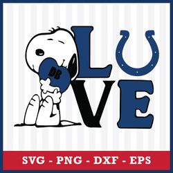Indianapolis Colts Snoopy Svg, Indianapolis Colts Svg, NFL Svg, Png Dxf Eps Digital File