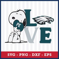 Philadelphia Eagles Snoopy Svg, Philadelphia Eagles Svg, NFL Svg, Png Dxf Eps Digital File